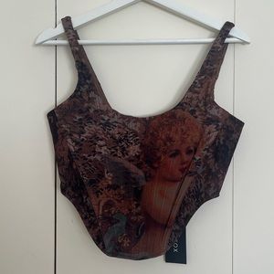 White Fox Renaissance Corset Top